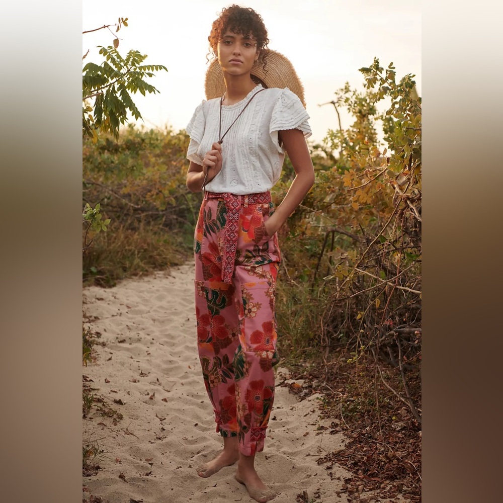 FARM Rio Floral Esperanza Pants XS WORN ONCE